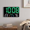 High Visibility Large Screen LED Digital Clock Temperature Humidities Display