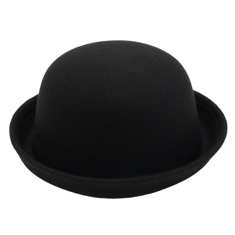 Bowler Jk Top Hat Kids Jazz Hat College Style Felt Hat Cute Boy And Girl Baby Sun Hat Parent-Child