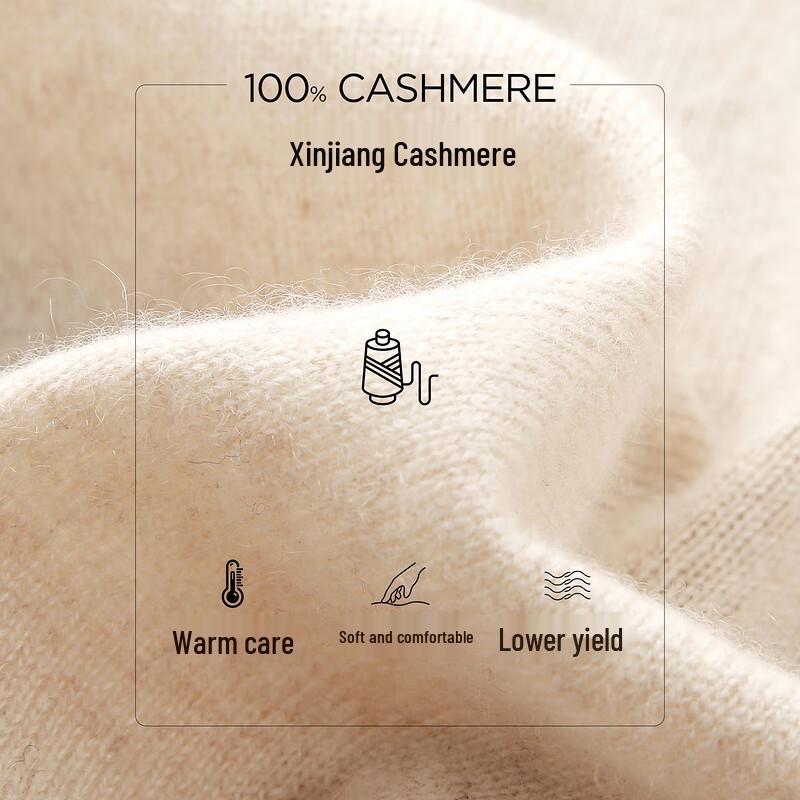 Komonboka 2025 Autumn/Winter Women's Crew Neck Cashmere Sweater