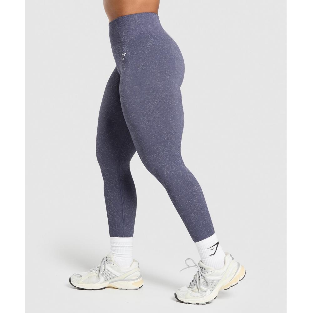 Gymshark Bezešvé legíny Adapt Fleck se zátěží, fialové, metalické, fialové B2a1b Pb8x