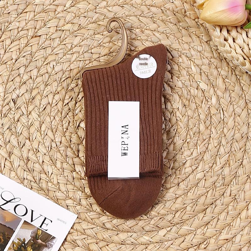 2025 Nowe Damskie Skarpetki z Czystej Bawełny o Niskim Kroju - Antyzapachowe, Pochłaniające Pot, Do Połowy Łydki, Idealne na Wiosnę i Lato.