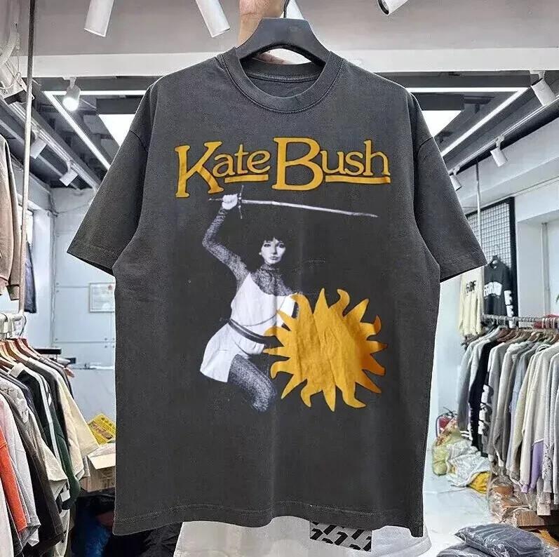 Kate Bush Graphic Charcoal Short Sleeve Unisex Tshirt Unisex T-Shirt XXL