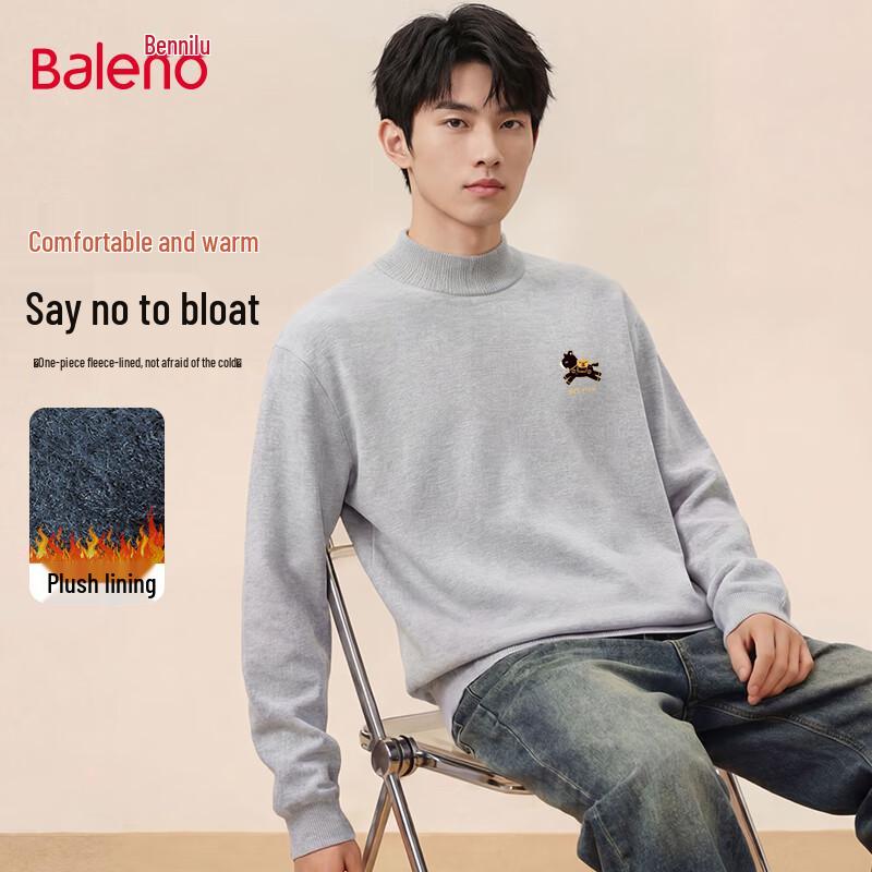 Baleno Men s Winter Semi-High Neck Pullover Sweater L