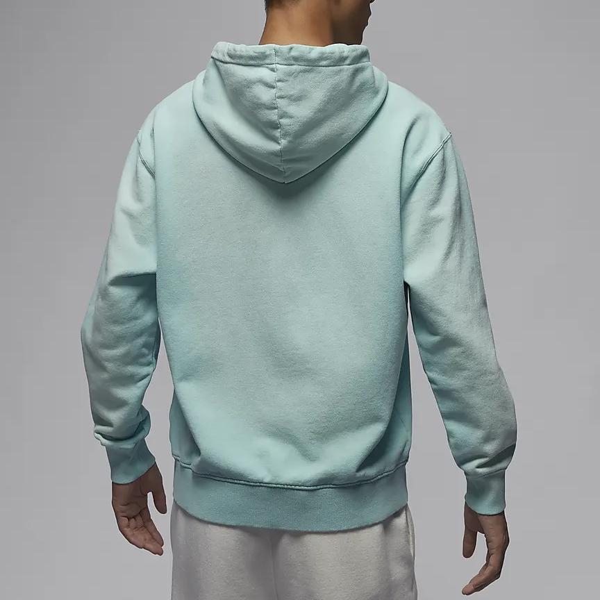 Jordan Flight Fleece Logo Ensfarvet Utendørs Fritid Sport Pullover Hettegenser Herre hettegensere Lysregngrønn FV7250-368