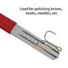 Portable Diamond Stone Fish Hook Diamond Sharpener Knife Sharpen Tools Hook Whetstone Keychain for Outdoor Fishing Accessorie
