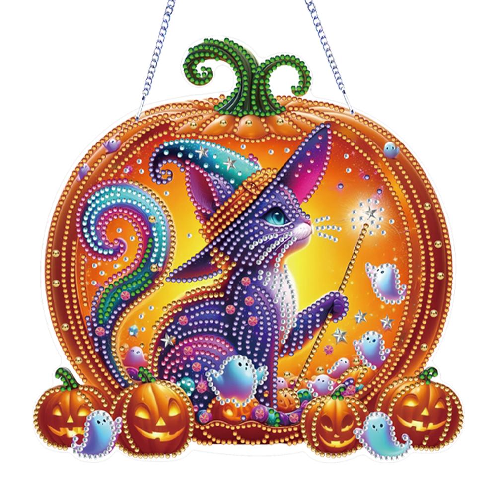 Acrylic Special Shape Love Peacock Rhinestone Diamond Art Pendants Diamond Painting Hanging Pendant for Garden Window Decor