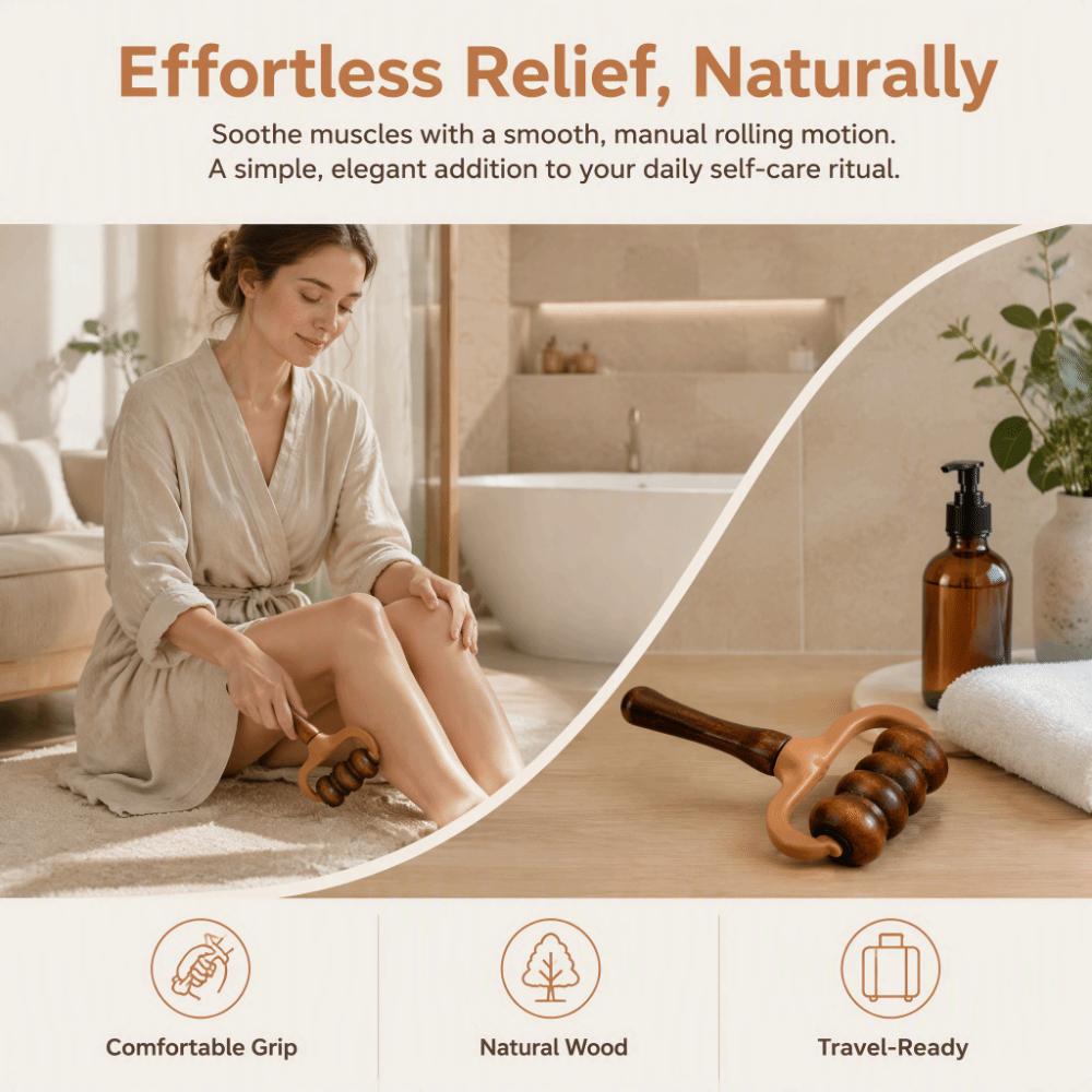 1/2Pcs Comfortable Handheld Massage Roller Gifts Manual Muscle Massager  for Arms Legs Body
