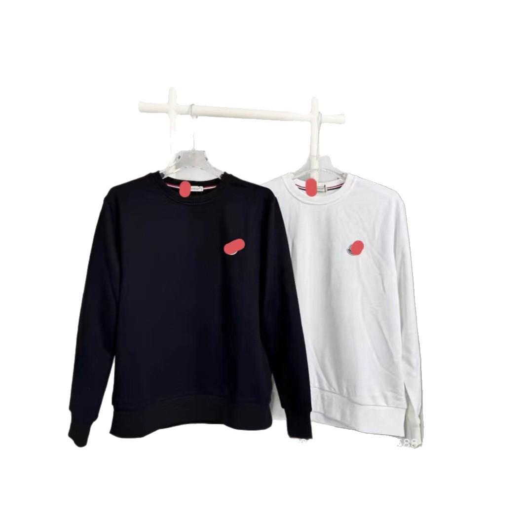 M Brand Unisex Cotton Terry Round Neck Sweatshirt - Spring/Autumn Classic Style Small