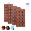 1 Set Cake Mold Silicone Chocolate Mold Heat Resistant Multifunctional Candy And Candle Mold for DIY Baking Kitchen Use