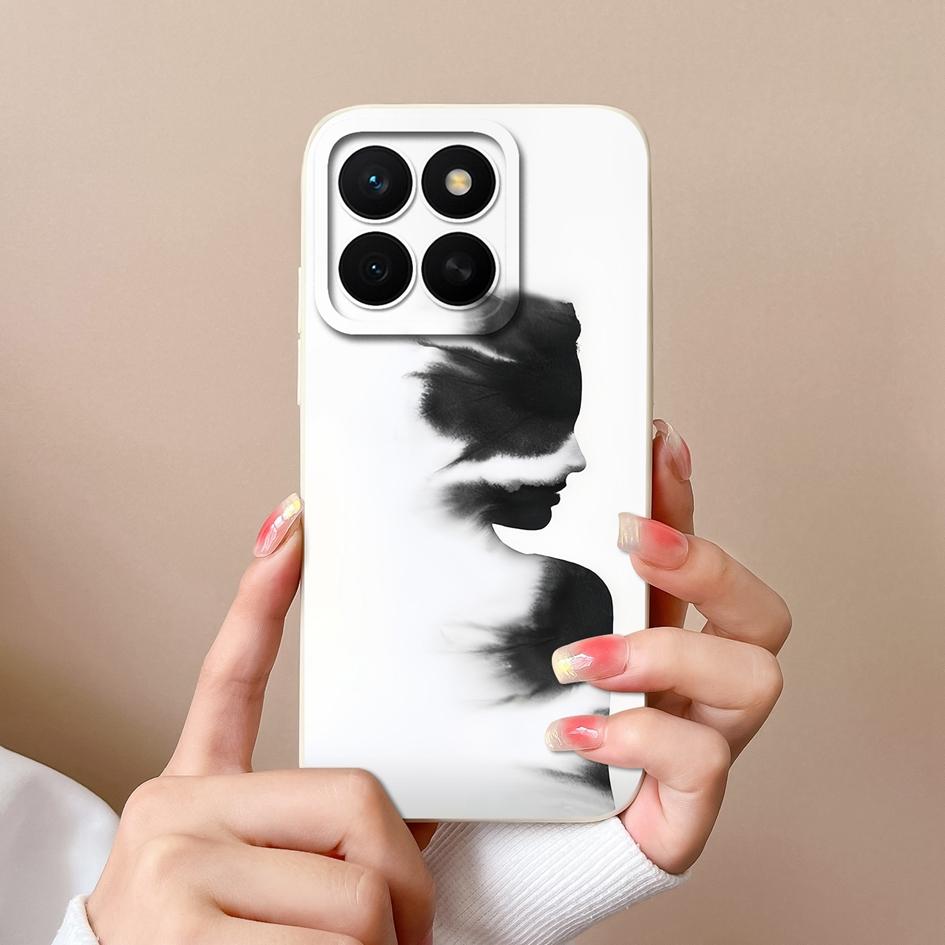 Hülle Für Huawei Honor X8c 7S 10i 20 20e 30 30S 50 50SE 60SE 70 Lite Pro Plus Hübsche Bunte Blume Flüssig Silikon Anti Rutsch Gehäuse Für Huawei Hülle