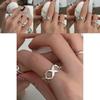 Fashionable Sleek And Adjustable Copper Ring For Women With Unique Minimalist Elements Geometric