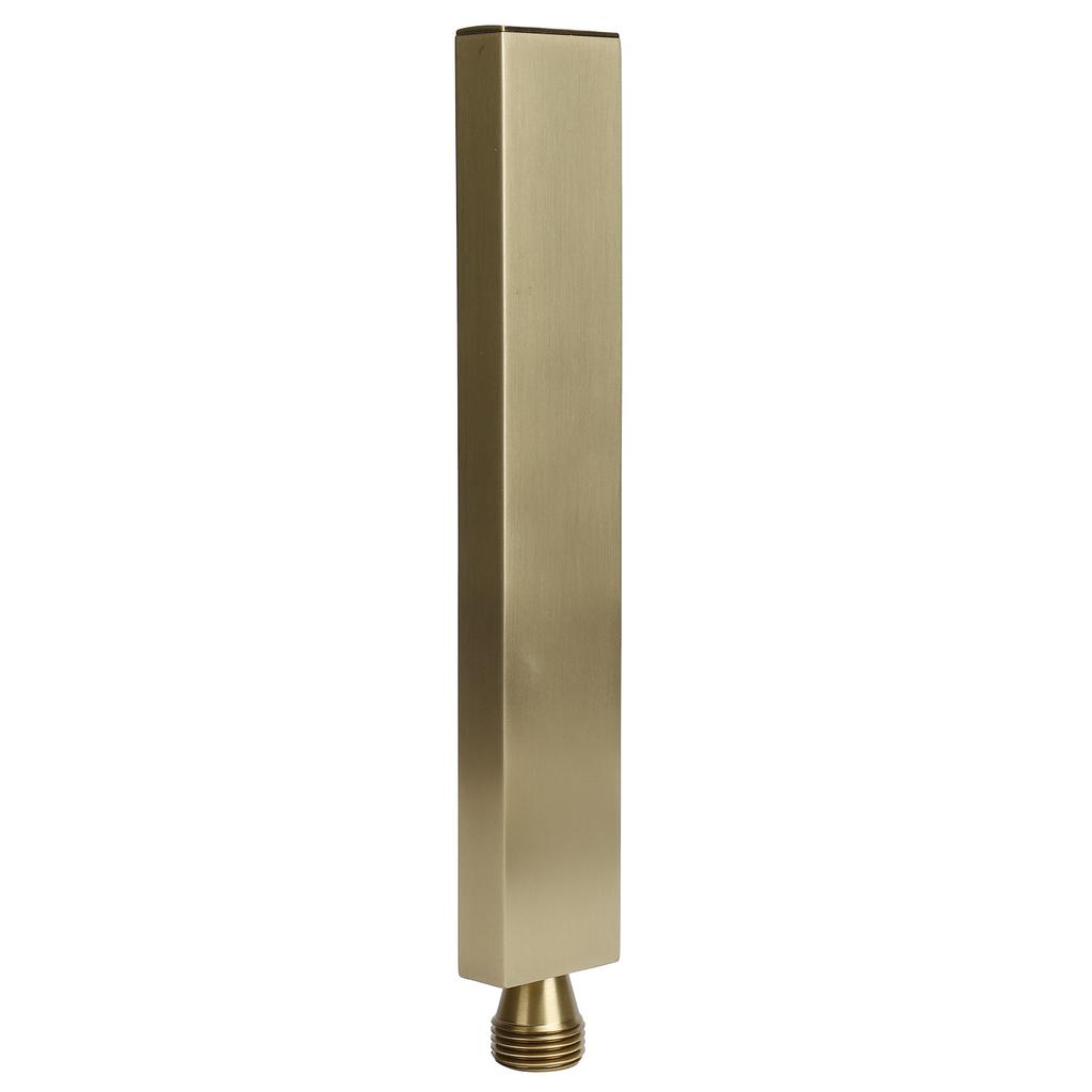 G1/2 Flat   Shape Shower Hd HandHeld Full Copper Shower Sprayer for Bathroom(Brushed Gold )
