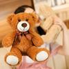 Soft Colorful Bear Stuffed  Toy Animal Dolls Stuffed Hug Bear Doll Bow Tie Bear Plush Toy  Children