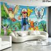 Pocket Monster Wandteppich Ästhetisches Wandbehang Gedruckter Stoffdecke Dekorative Wandteppiche für Schlafzimmer Wohnzimmer Heimdekoration
