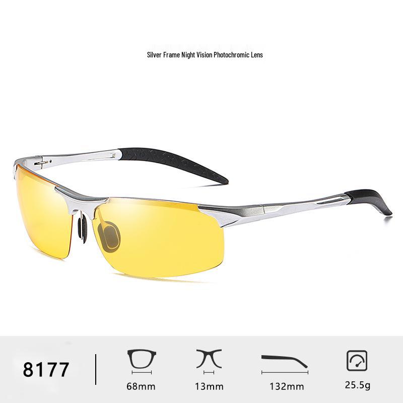 Men's Polarized Aluminum-Magnesium Sunglasses 8177 - Day & Night Vision