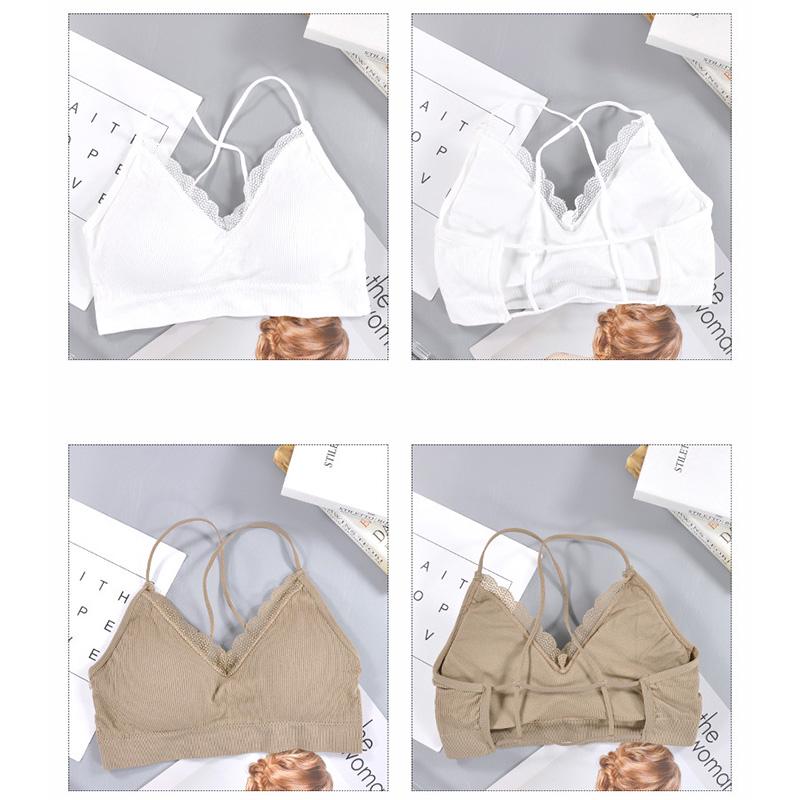 Bezšvové tenké ramienka Cross Beauty Back Lace Edge Beauty Back Yoga Sports Bra