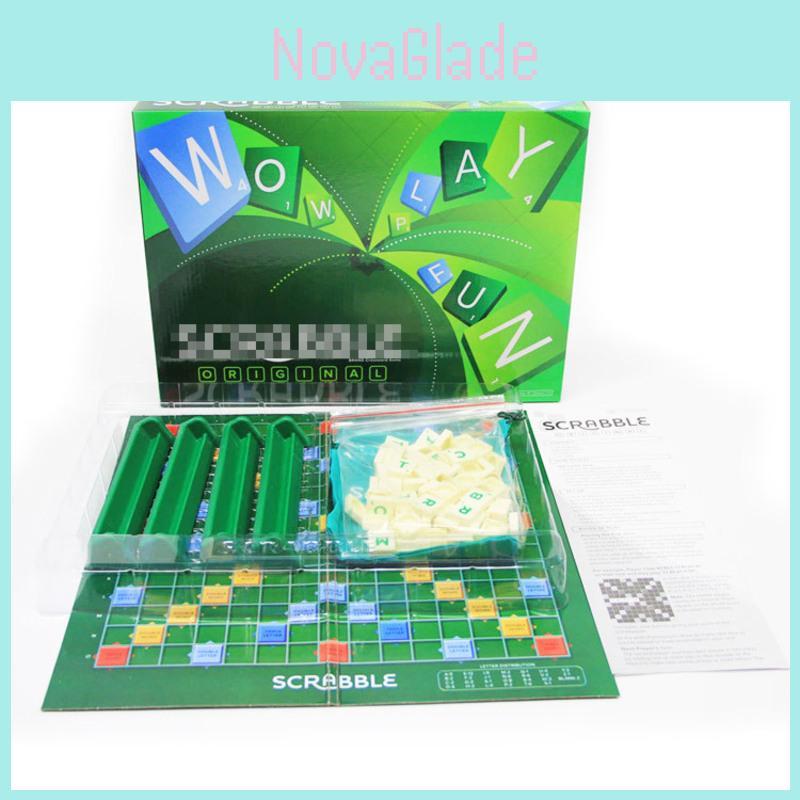 Klassisches Scrabble Original Wortbildungs-Brettspiel für Familienspaß und Lernen