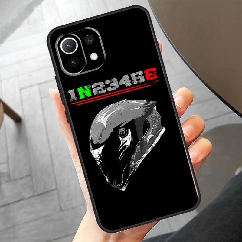 1N23456 Motorcycle Funda For POCO F6 X6 Pro X5 X3 F3 F5 M6 M5s Xiaomi 14 Ultra 12 13 Lite 11T 12T 13T Pro Case