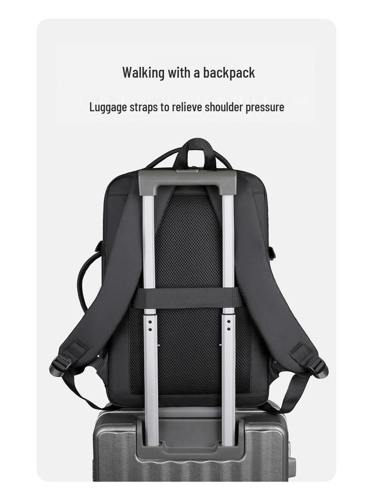 High-End Fashion Backpack: Trendy, Casual, Lightweight, Large Capacity, Waterproof School & Laptop Bag for Men and Women