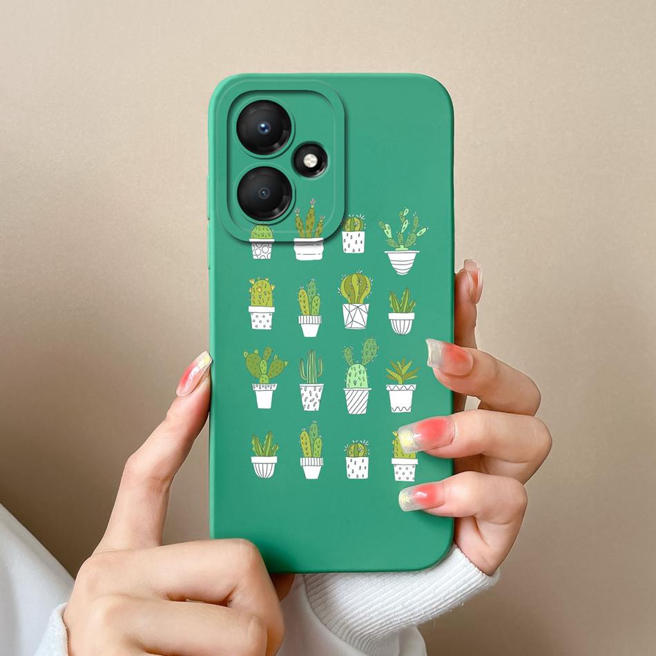 For Infinix Hot 30 Play 30i Phone Case Cartoon Liquid Silicone Full Protection Anti Drop Cover For Infinix Hot30 30Play Bumper