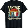Vintage 1986 Limited Edition Summer Unisex TShirt Retro Palm Tree Design Casual Wear For Beach Vacation Gift For Birthday Party