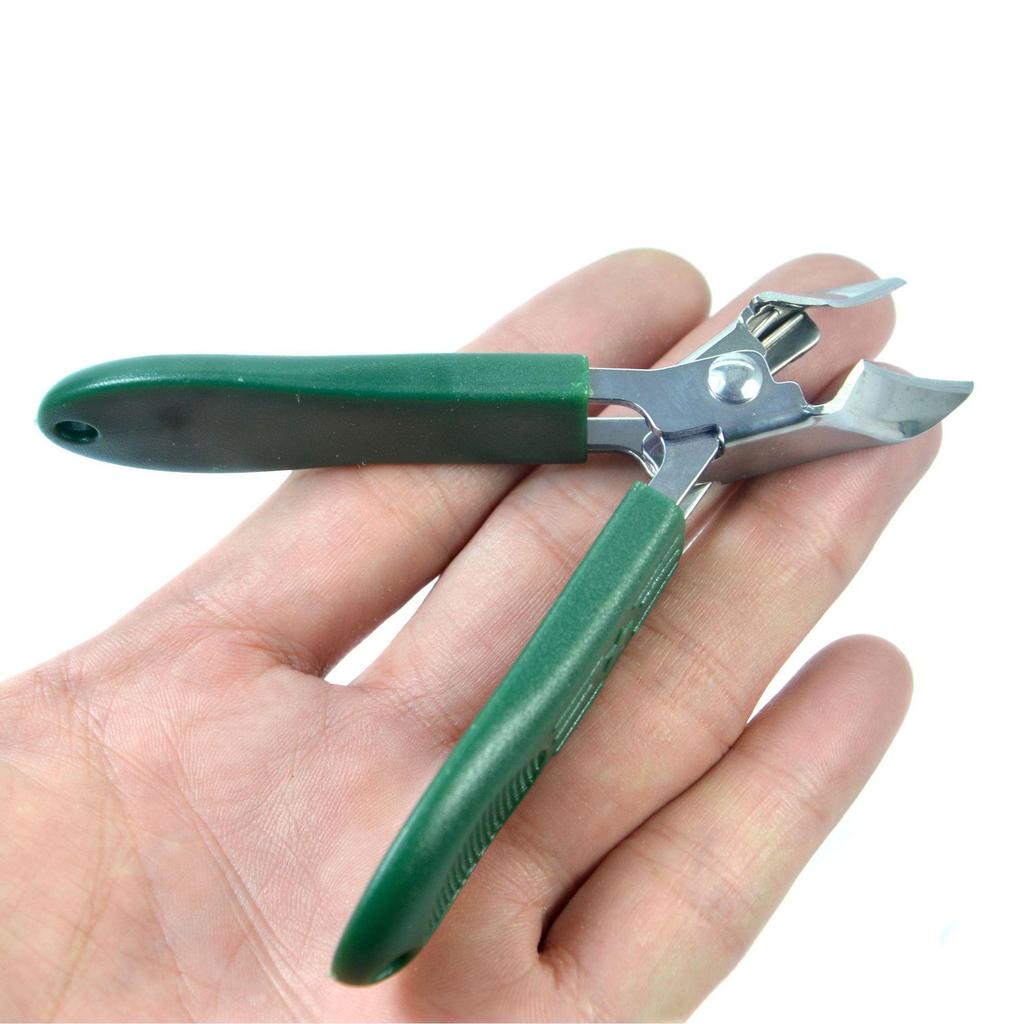 Stainless Steel Angled Tip Nail & Toenail Clippers with Anti-Splash Pliers - Household Manicure Tools
