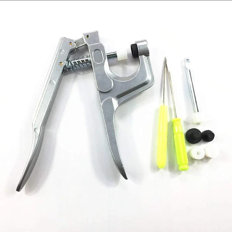 

1Set Metal Press Pliers Tools Used for T3 T5 T8 Kam Button Fastener Snap Pliers+150 Set Plastic Resin Stud Cloth Diaper