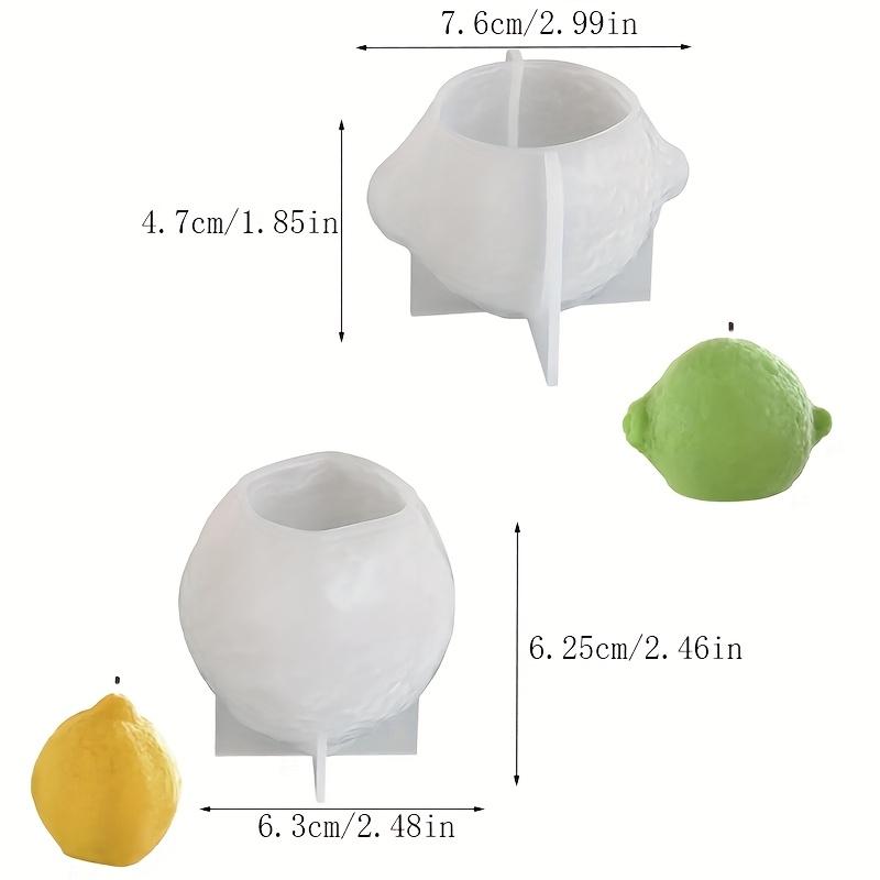 Easy Demold Lemon Candle Silicone Moulds Fruits Shape Resin Mold Orange Gypsum Making Tools Artist Home Decor DIY Birthday Gifts