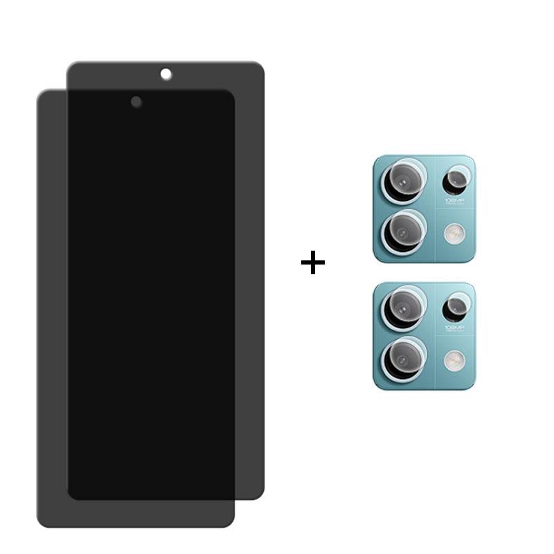 Privacy Screen Glass Xiaomi POCO M6 Pro Glass Anti-Spy Protector Film POCO M6 Pro Tempered Glass Lens Protector Film POCO M6 Pro