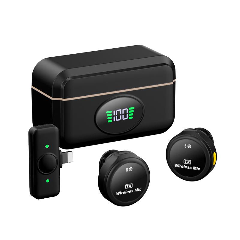 Wireless Lavalier Microphone for Outdoor Live Recording with Noise Reduction