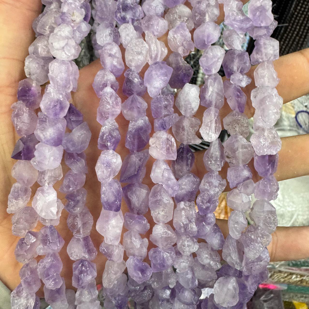 Неправильные россыпные бусины Аметист Лавандовый для изготовления украшений своими руками 10-12mm