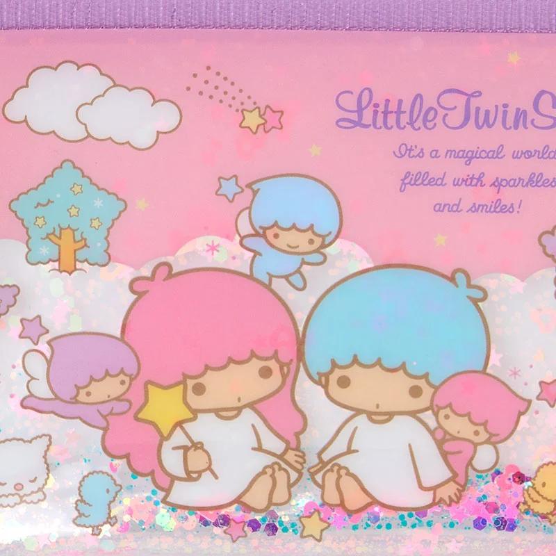 Pliculeț Mini cu Paiete Sanrio Little Twin Stars ( Roz ) Japonia NOU