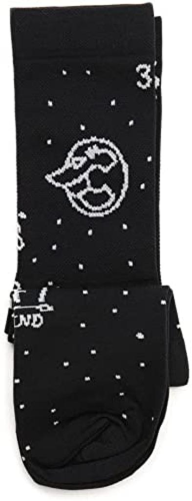 Cinelli Socks CHAS 4 THE RIGHT FOOT, Black, XS/S