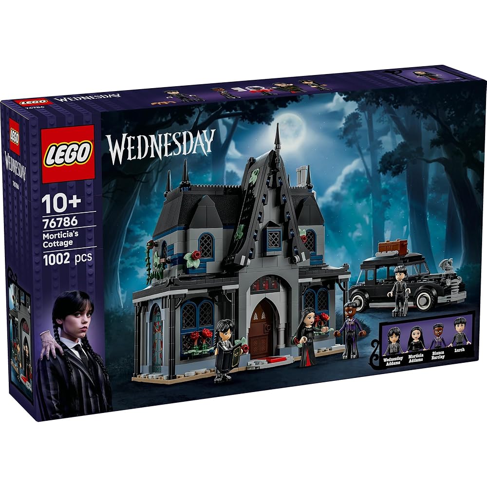 LEGO Wednesday Morticia's Cottage Building Set 10+ Years Kids Toy with Figures and Accessories 76786