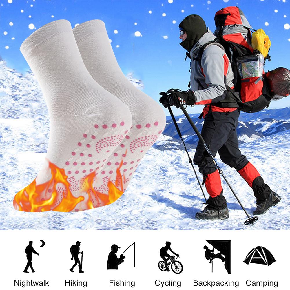 Winter Self-Heating Socks Thermal Heated Socks Soft Elastic Thicken Anti-Slip Socks for Women Men Outdoor Cycling Ski Tube Sock