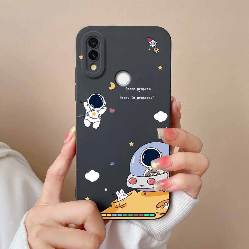 Case For Xiaomi Redmi 7 Cute Candy Painted Cover For Redmi7 Soft Liquid Silicone Upgrade Lens Protection Anti Drop Phone Shell