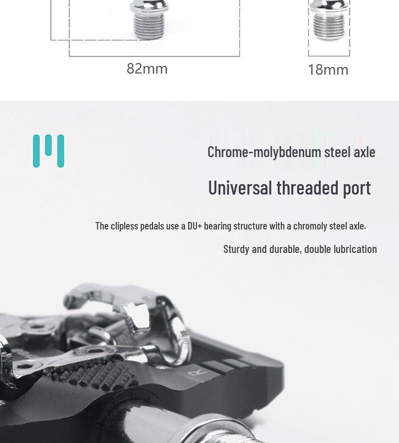 Dual-Use Self-Locking Mountain Bike Pedals: CNC Machined for Long-Distance Cycling with SPD Compatibility