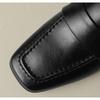 Women's Soft Leather Loafers Spring Autumn Soft Slip On Chunky Heel Versatile Loafers Women British Style Shoes