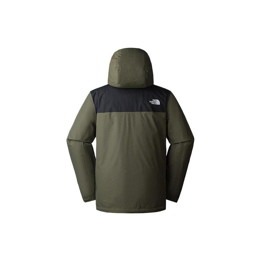 The North Face Męska wodoodporna, wiatroszczelna i oddychająca kurtka wiatrówka do wędrówek na świeżym powietrzu, kolor zielony wojskowy NF0A892A-21L