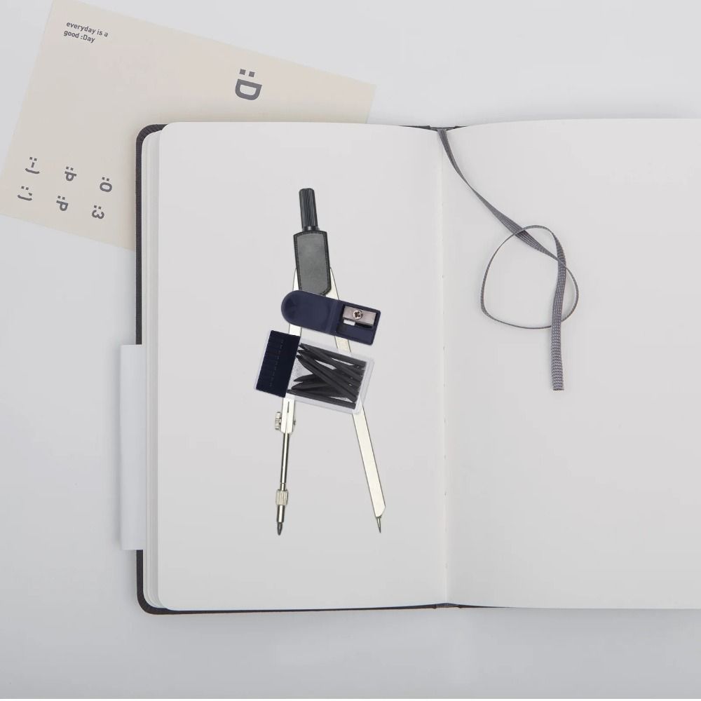 Drafting Tool Compass Pencil Lead Replacement 2mm Pencil Sharpener Compass Core  Students Drafting