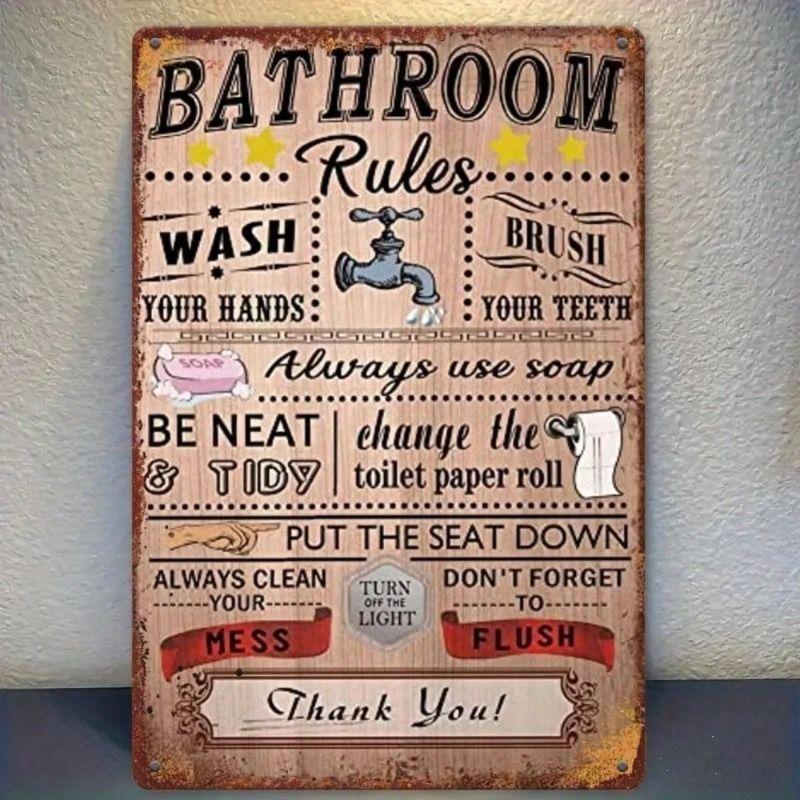 Vintage Metal Tin Sign Poster Retro Wall Art Home Decor Bar Cafe Family Living Room Decoration