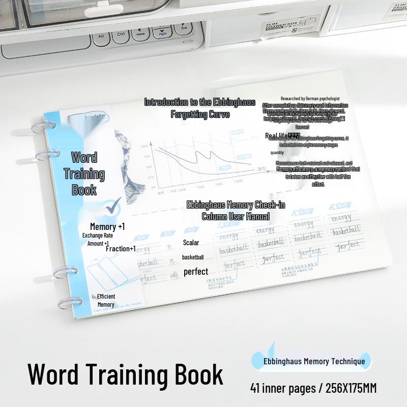 Ebbinghaus Memory Method: Replaceable Loose-Leaf English Word Book for Primary & Junior High Students 40 sheets, 80 pages