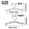 5pcs/set Creative Children Coat Hanger Cute Doll Hanger Rack Smooth Baby Clothes Hanger  for Toddler