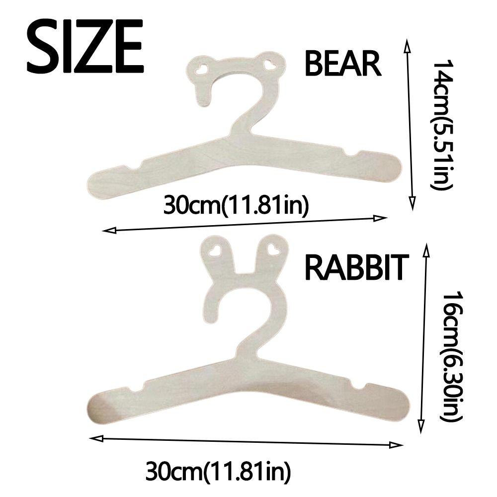 5pcs/set Creative Children Coat Hanger Cute Doll Hanger Rack Smooth Baby Clothes Hanger for Toddler