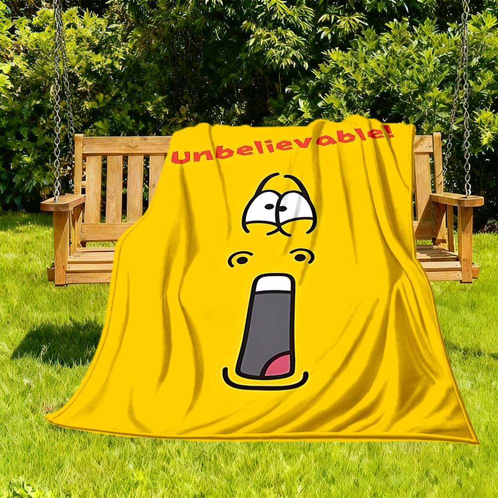 

1pc Larva Outdoor Blanket Lightweight Flannel, All-Season Use for Sofa, Bed, Travel, Camping, Living Room, Office, Couch066 130x150cm