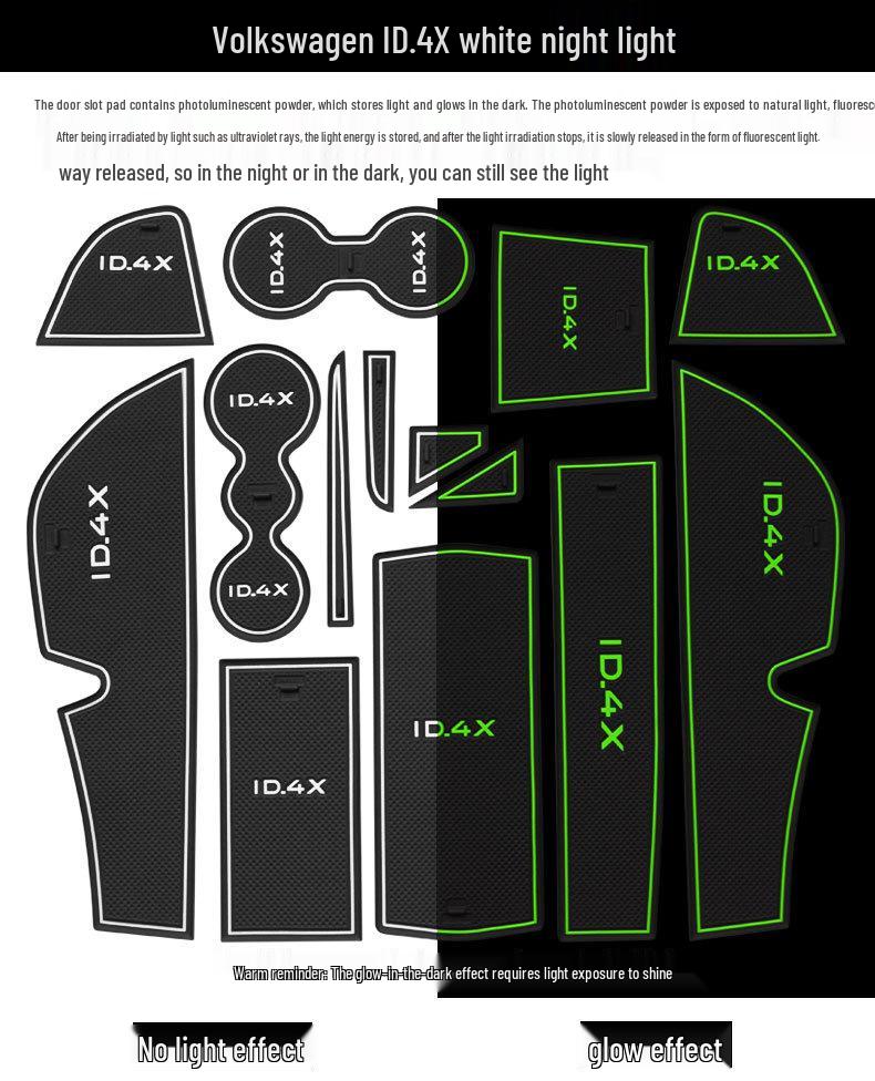 Volkswagen ID.4CROZZ Podkładka do schowka w drzwiach i uchwytu na kubek do przechowywania i dekoracji