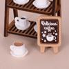 1:12 Dollhouse Miniature Double Layer Dessert Stand Coffee Cup Furniture Home Model Decor Toy Doll House Accessories