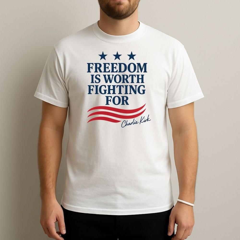 

Charlie Kirk Freedom Shirt, Charlie Kirk Shirt, Charlie Kirk Freedom t shirt 3XL