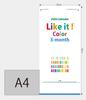 Wall Calendar 2026 Edition Like It Color Perforated Pages for Each Memo Space 3-Month Calendar, Month, IC-302