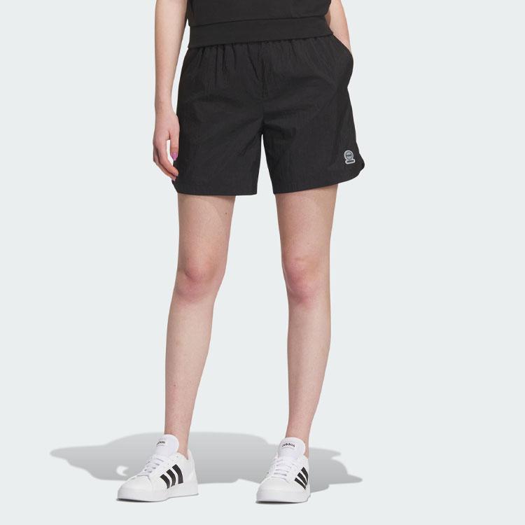 Adidas Neo Essential Shorts With Logo Women Bottoms Black IK2436